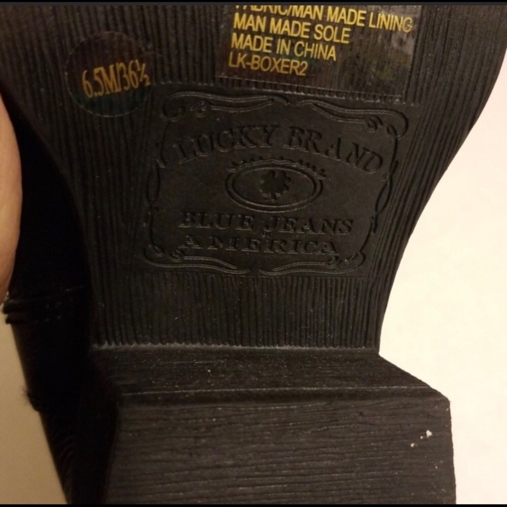 Like New Lucky Brand Boots, 6.5 - Picture 7 of 8